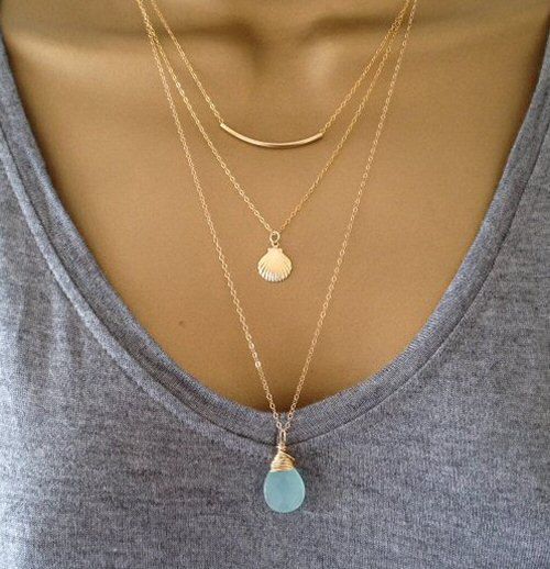Gold layering Necklaces