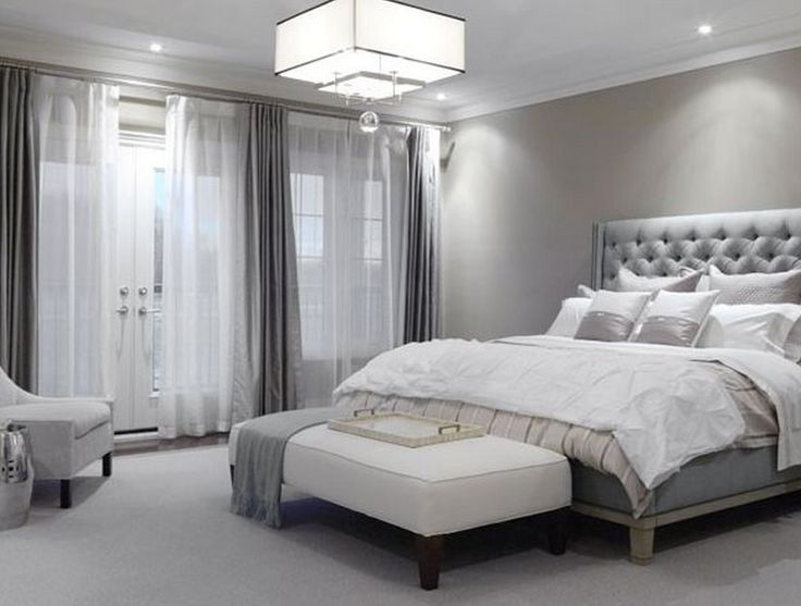 Grey bedroom: these colors can really go with anything. Itll make decorating easy
