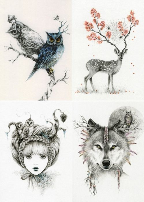 “Her drawings are influenced by Victorian, ghost stories, old photographs, daydreams and nightmares. Working with pencils,