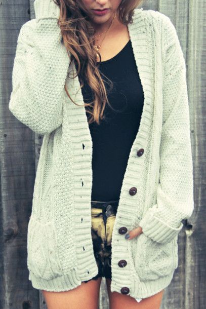 last pinner- “I love cozy oversized cardigans for fall.” I love oversized sweaters always