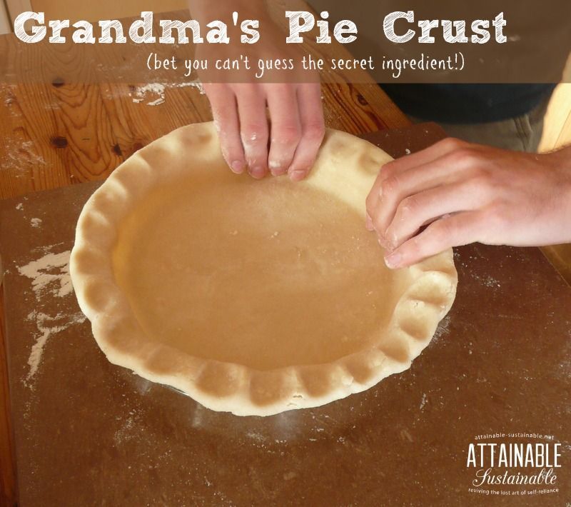 My grandma made a mean pie crust. Happily, I still have a copy of her recipe. Now you can make it, too!