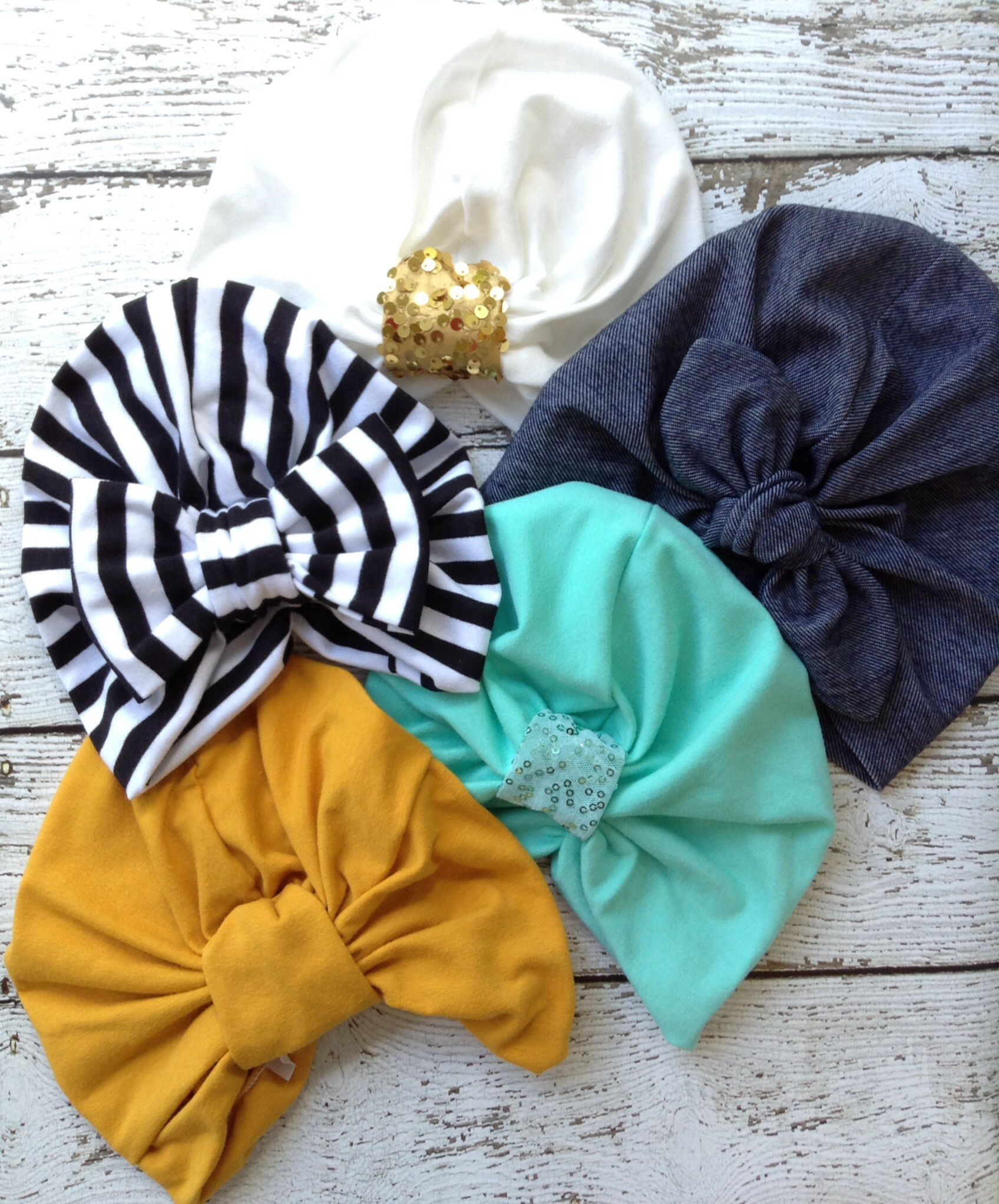 No more beanies! These turban hats are trendy and add a fashionable boho look . Completely handmade with a soft cotton blend knit