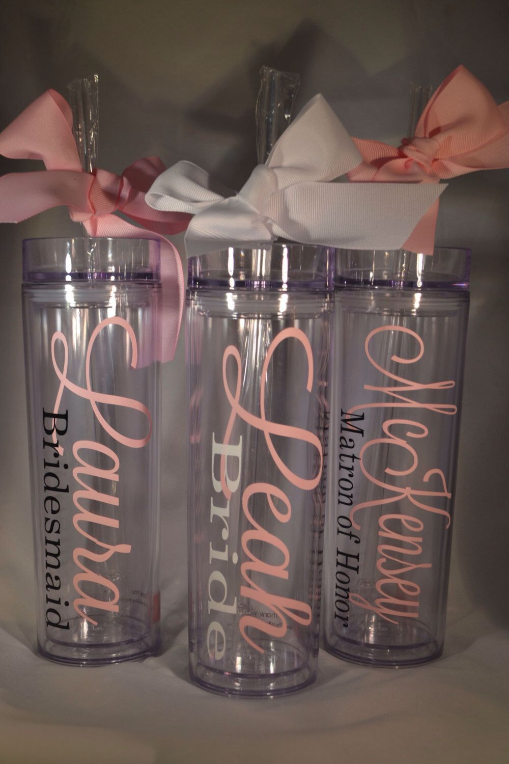 One Personalized Tumbler, Bridesmaid Favor, Wedding Favor, Bridesmaid Gift, Bridal Party, Bachelorette Party, Bridesmaid Tumbler,