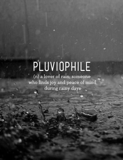 Pluviophile: A Lover Of Rain