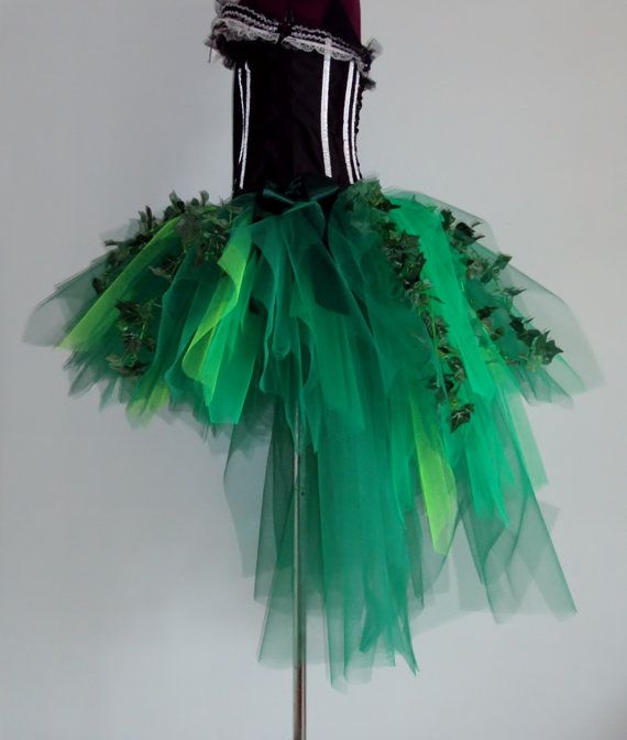 Poison Ivy Burlesque Tutu Skirt with Silk Ivy by thetutustoreuk, $112.00