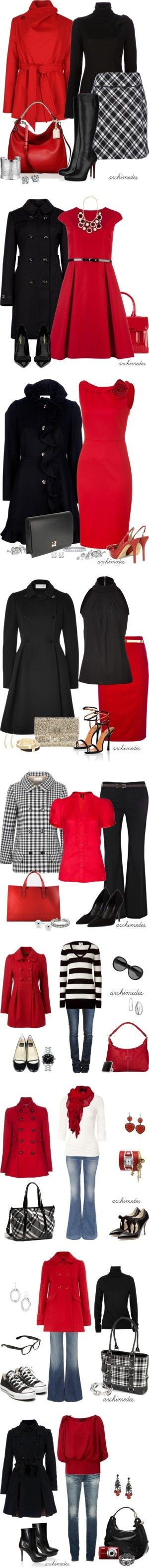 “Red and Black” by archimedes16 on Polyvore