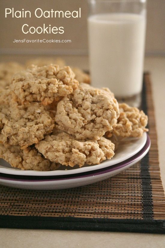 There is nothing plain about these awesome Plain Oatmeal Cookies from Jens Favorite Cookies