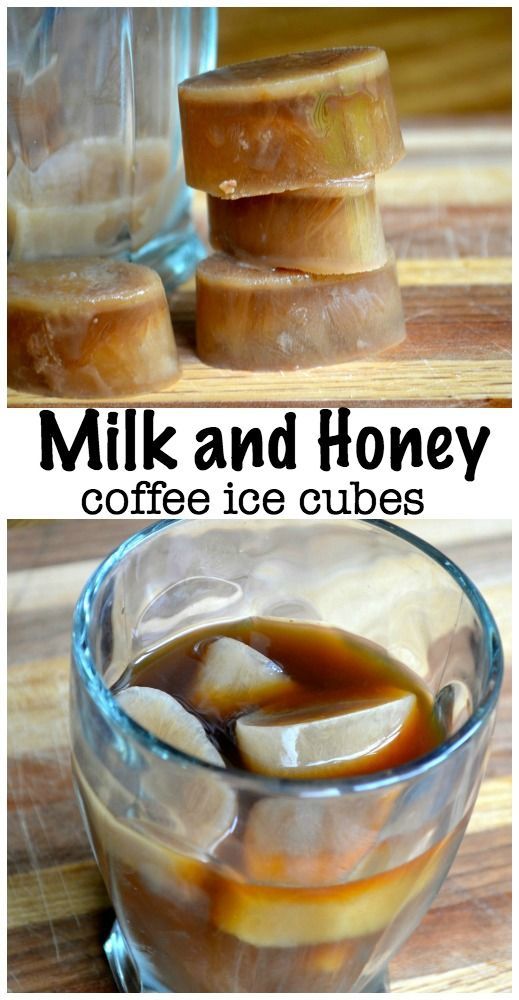 These Milk and Honey Coffee Ice Cubes add the perfect creaminess and sweetness to your afternoon iced coffee.   Put your leftover