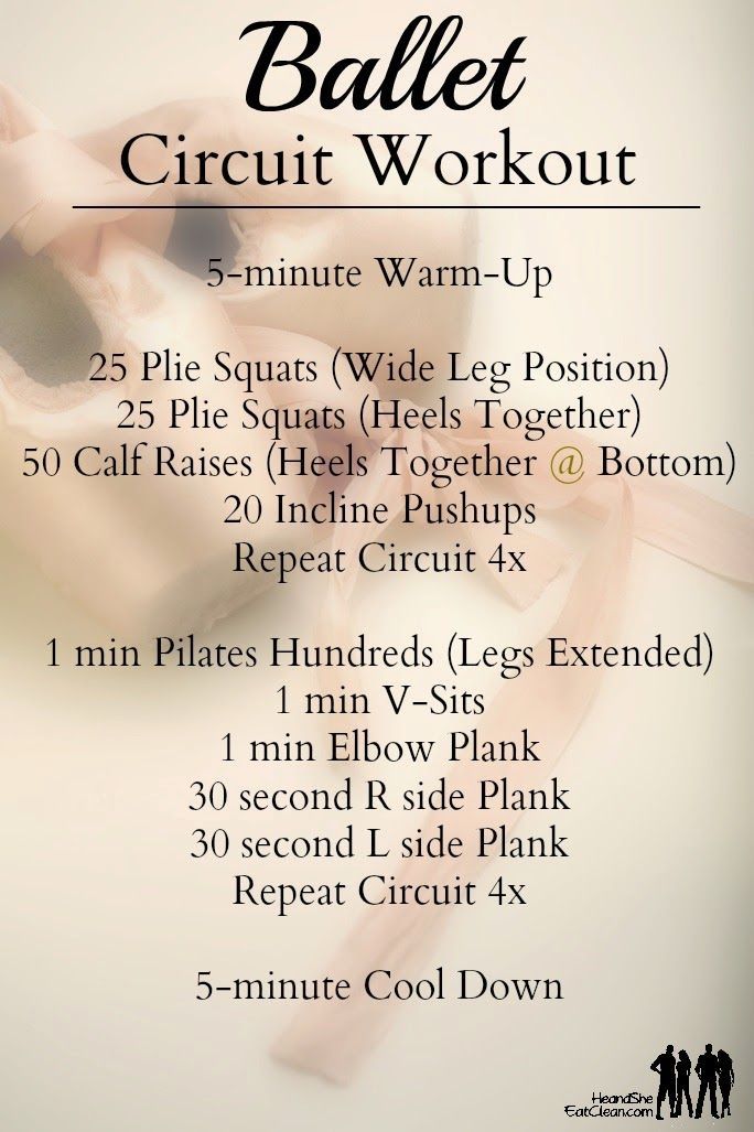 This ballet inspired circuit workout will have you sweating, toning and making the most of your workout with NO equipment.
