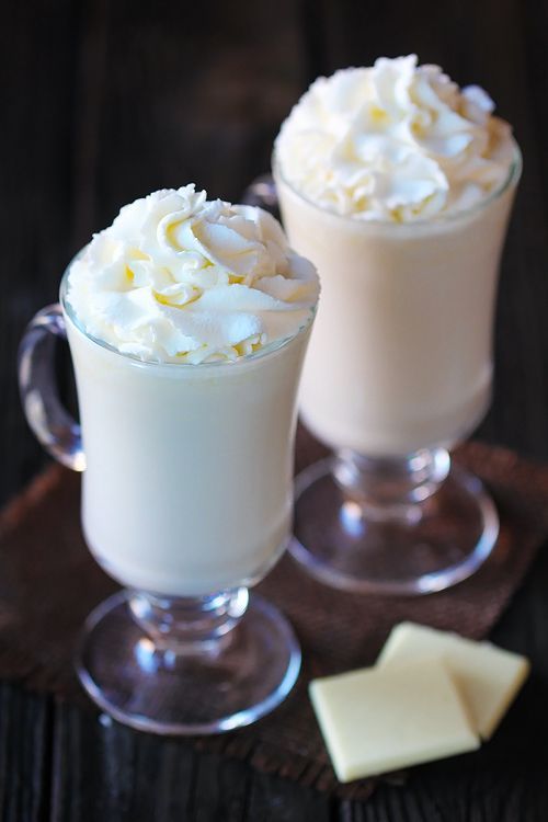 This delicious Homemade White Hot Chocolate Recipe is the best way to warm up this winter!