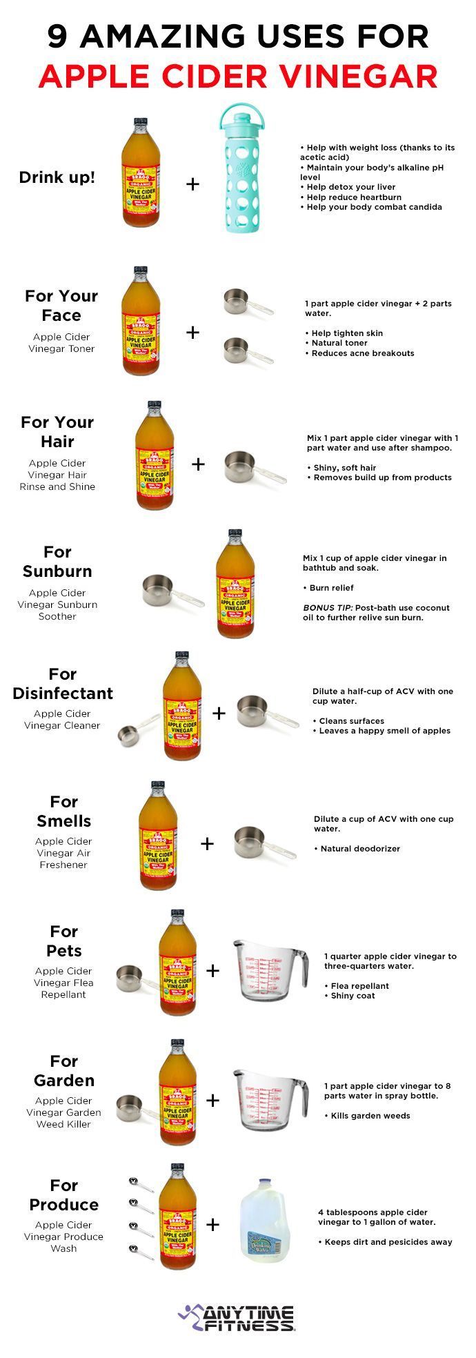 Uses of apple cider vinegar