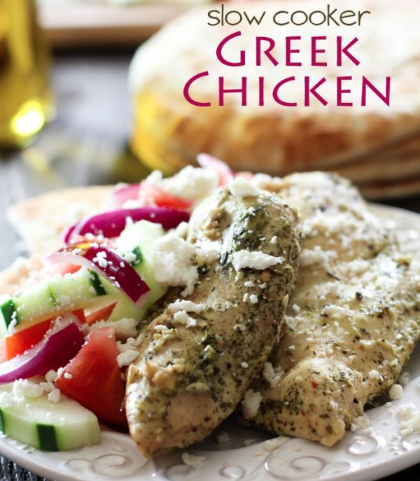 Greek Chicken -   Best Crock Pot Chicken