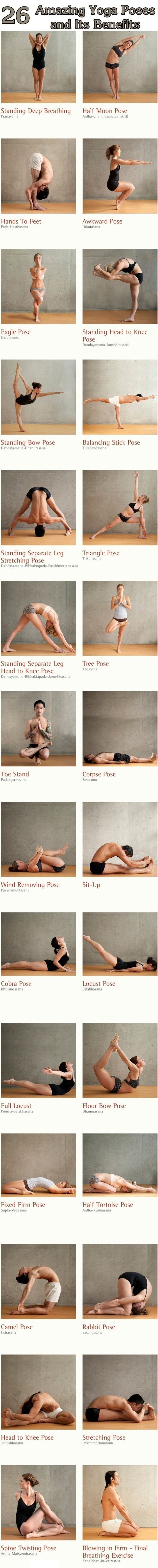 Yoga poses for wellness