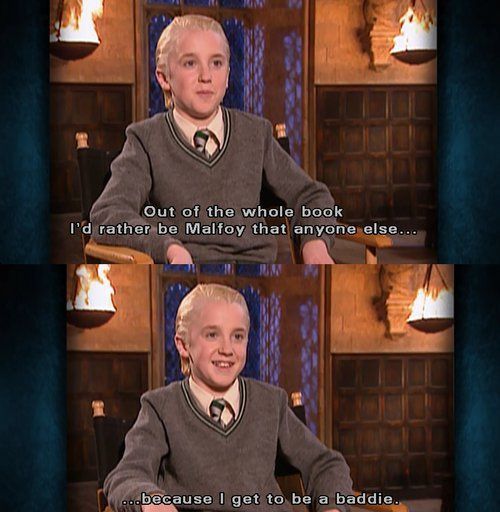 Young Tom Felton.