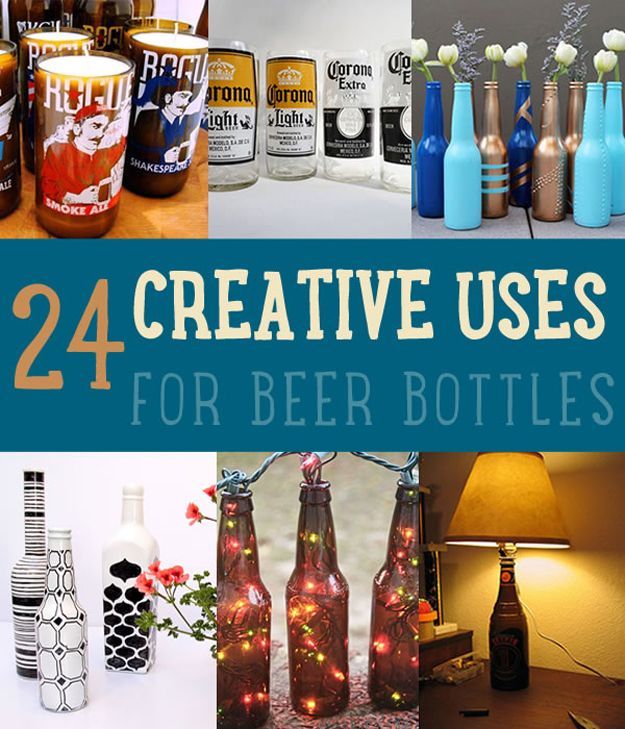 24 Creative Uses for Beer Bottles by DIY Ready at  www.diyready.com/…