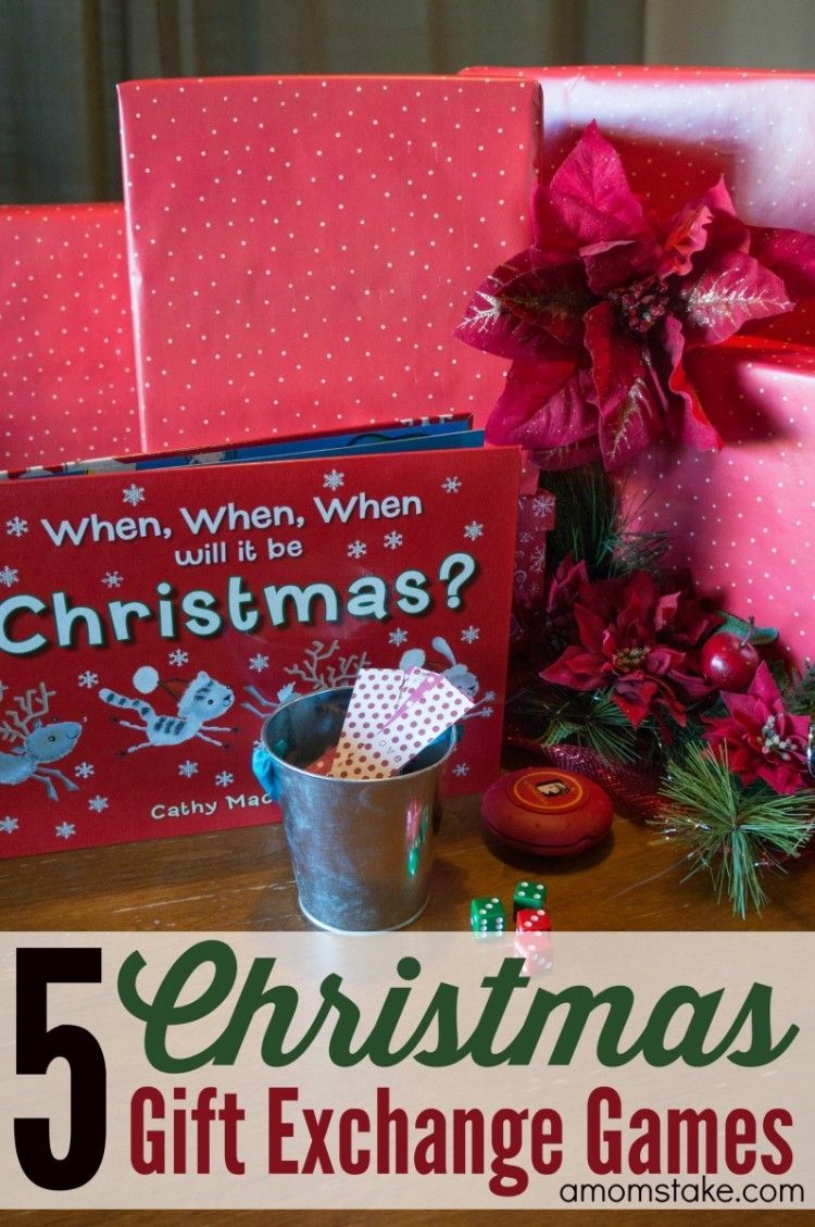 5 fun, quick and easy Christmas gift exchange games that work with any group! Perfect for your Holiday parties!
