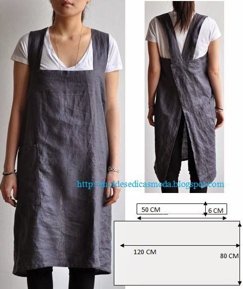 Another great idea from Moldes Moda por Medida. Totally making a version of this as a nice apron!