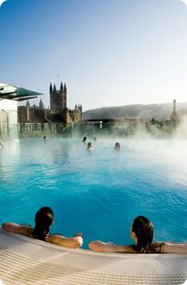 Bath, Somerset: The Thermae Bath Spa is fed by the area’s natural hot springs. Charged with nutrients, the rooftop pool has