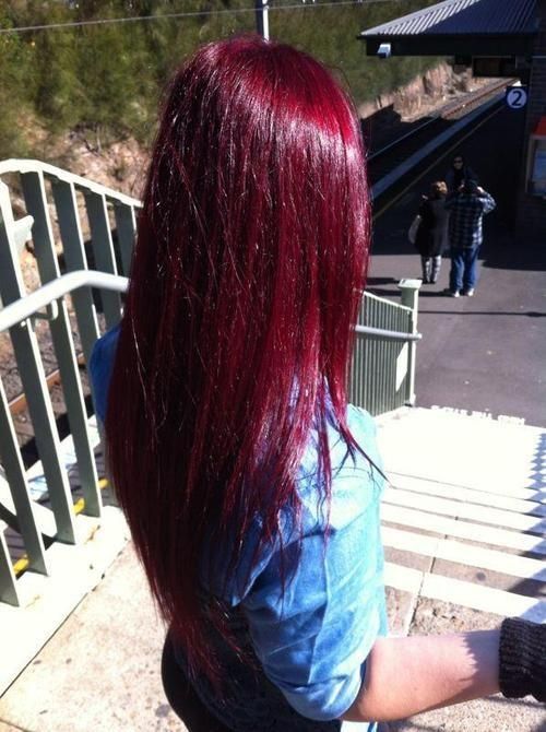 Black cherry red hair  THE HAIR COLOUR!!!!!!!! ♥