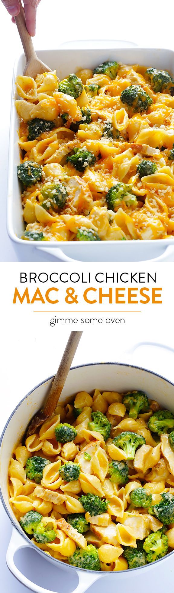 Broccoli Chicken Mac & Cheese – Easy to make, super tasty, and you can serve it stovetop-style or baked.