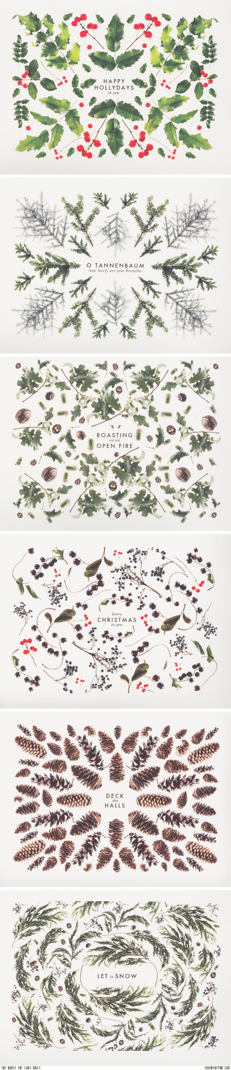 Christmas Cards // The House that Lars Built, via Fox in the Pine