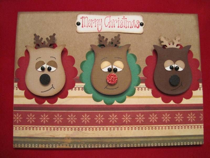 Christmas Reindeer by 1crzystamper – Cards and Paper Crafts at Splitcoaststampers