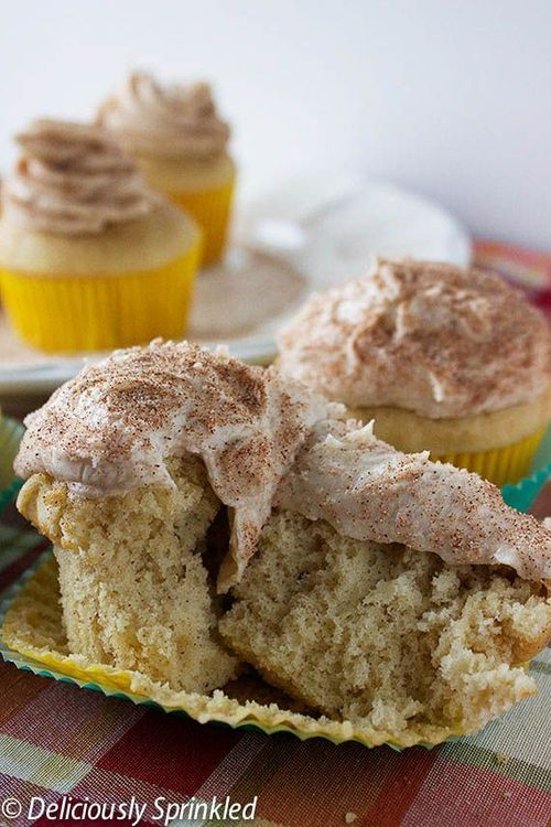 Cinnamon Snickerdoodle cupcake recipe – Ah, these are the best cupcakes I’ve ever made.