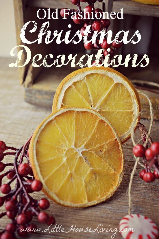 Cute and rustic old fashioned Christmas Decorations for your Christmas Tree. Great, simple, and frugal ideas!