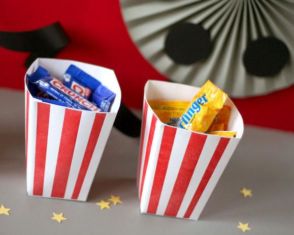 cute DIY details for a movie party