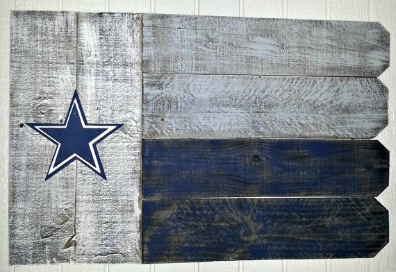 Dallas Cowboys Outdoor Wooden Flag by ARepurposedPurpose on Etsy