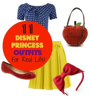 Dress Like a Disney Princess: 11 Princess Inspired Outfits — Im not a Disney girl, but these outfits were pretty clever. –