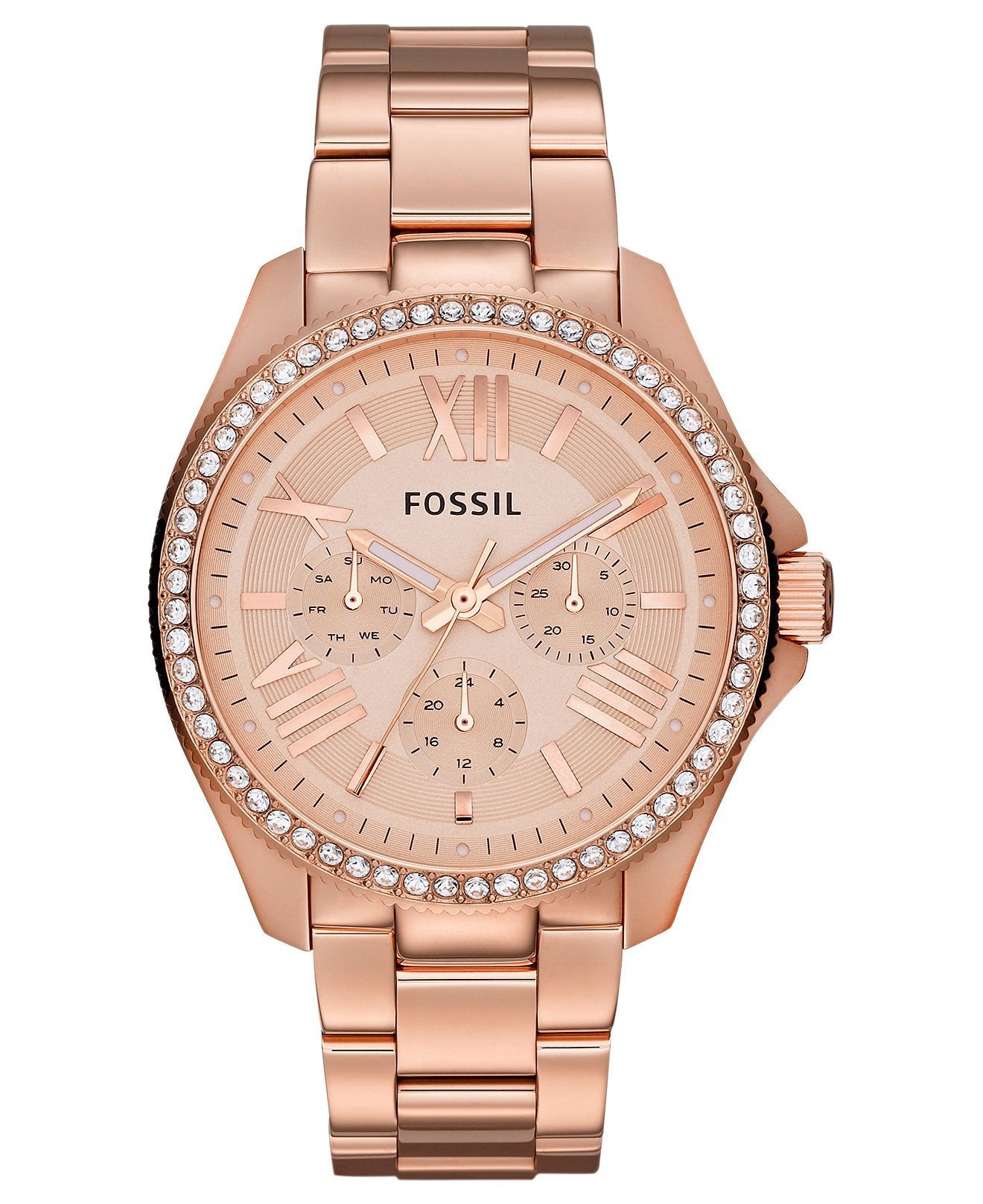Fossil Watch, Women’s Cecile Rose Gold-Tone Stainless Steel Bracelet 40mm AM4483 – All Fossil Watches – Jewelry & Watches – Macy’s