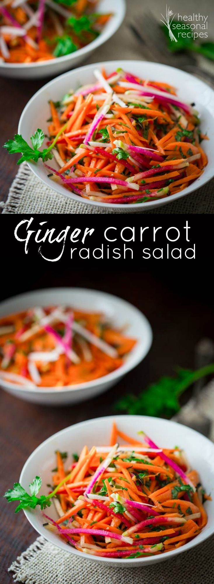 ginger carrot radish salad – Healthy Seasonal Recipes
