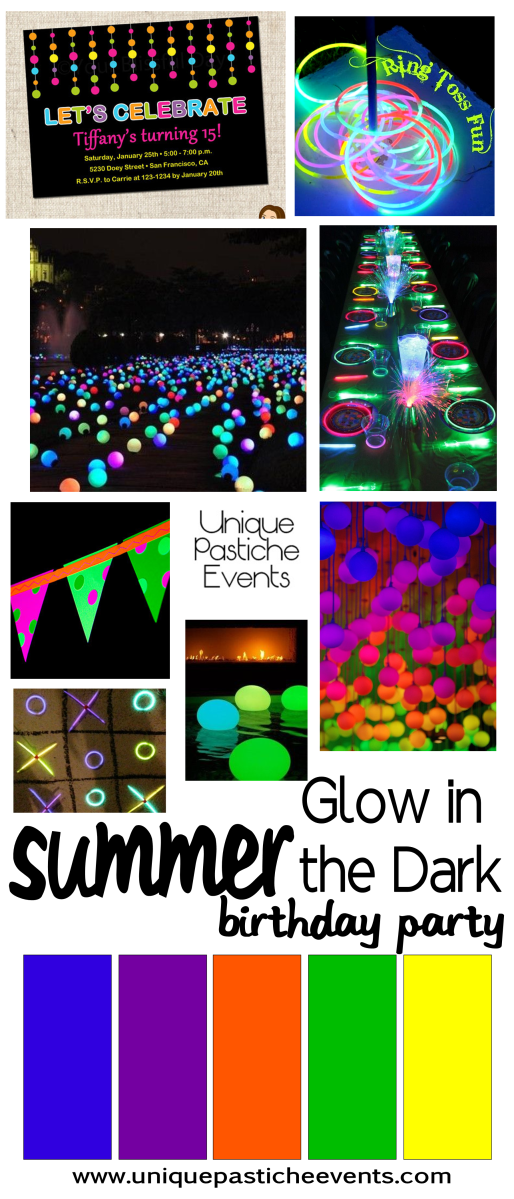 Glow in the Dark Kids Birthday Party Ideas
