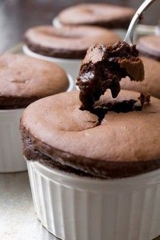 Grand Marnier Chocolate Volcano Cake ~ Perfect chocolate dessert for Valentine’s Day!