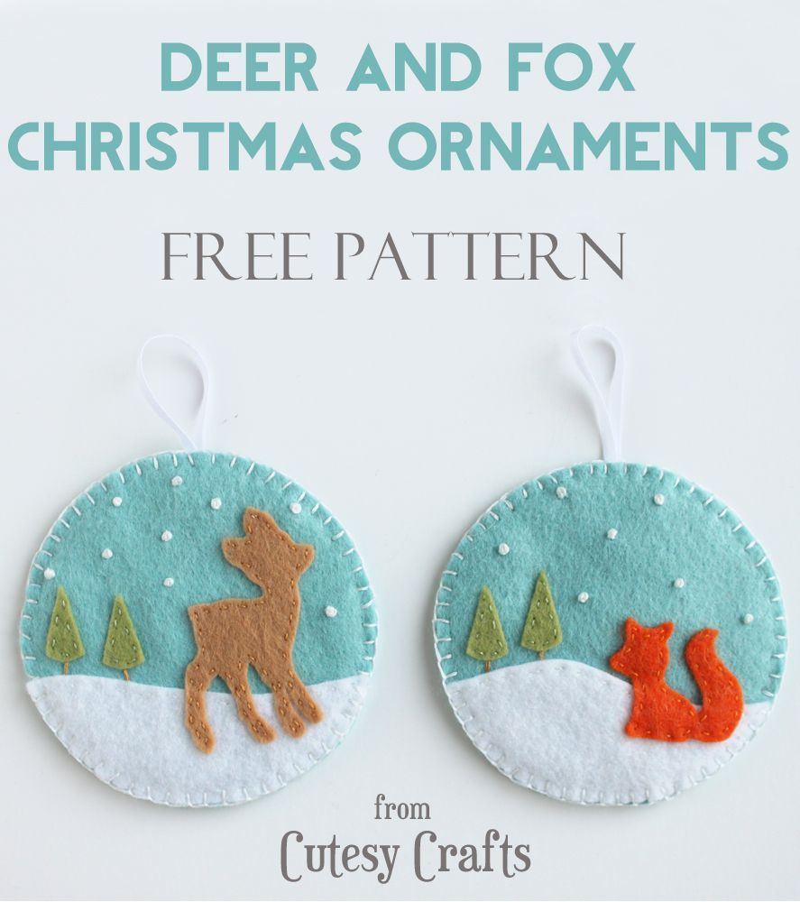 Happy Saturday everyone!  We’re on day seven of my 12 Days of Handmade Christmas Ornaments series, and I’ve got the cutest