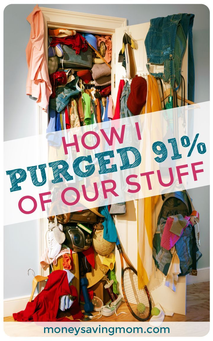 How I Purged 91% of Our Stuff!  This is SUCH an inspiring post! If you need motivation to declutter today, be sure to check it
