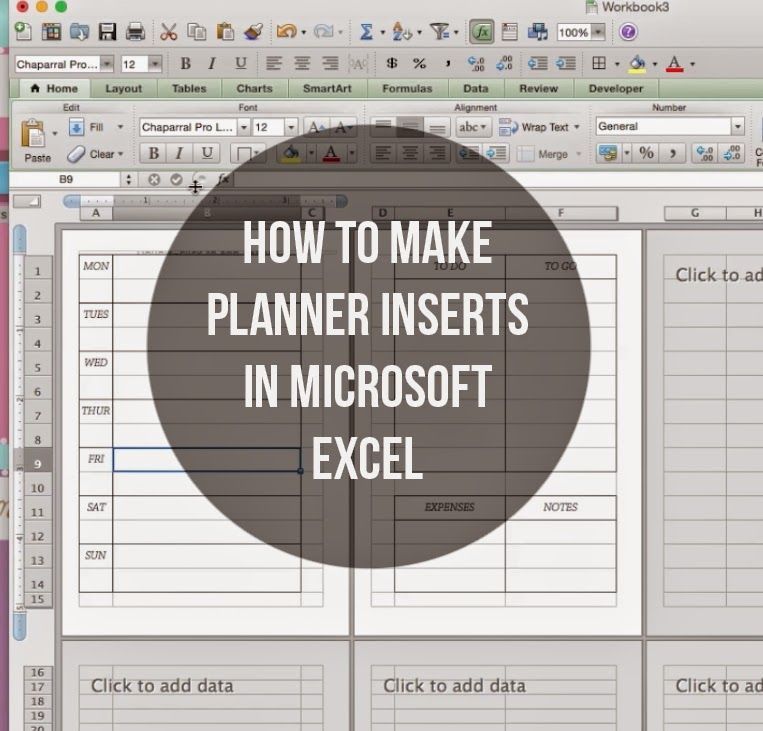 How to Make Inserts using Microsoft Excel