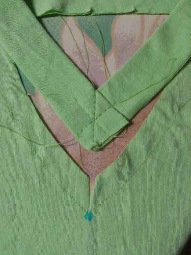How to Sew a V Neck T shirt
