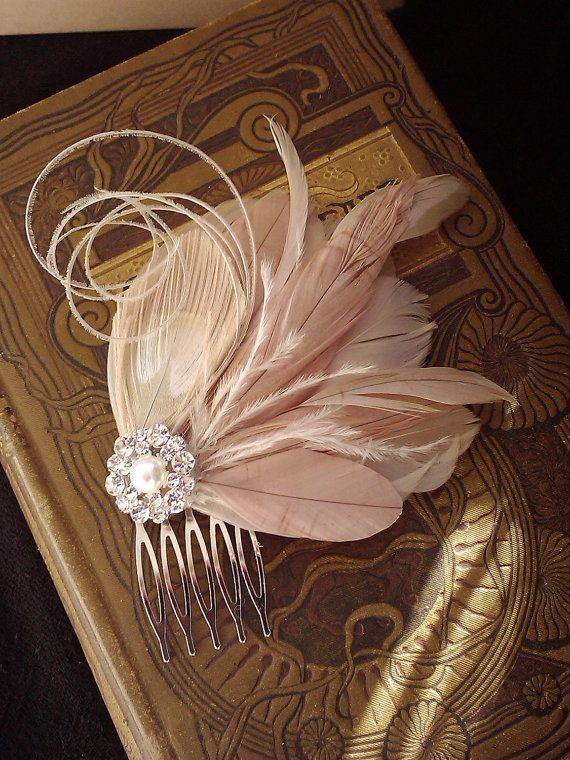 I love this so hard I think it just got me pregnant. – Wedding Fascinator Bridal Head Piece Feather by TheFeatheredEdge, $48.00