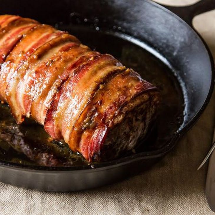 I pin ALOT of stuff and dont make it so Im going to make this tonight…Bacon Wrapped Brown Sugar Pork Loin Recipe Check out