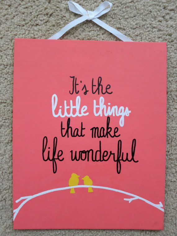 It’s the Little Things 8×10 canvas by annielayer on Etsy, $18.00