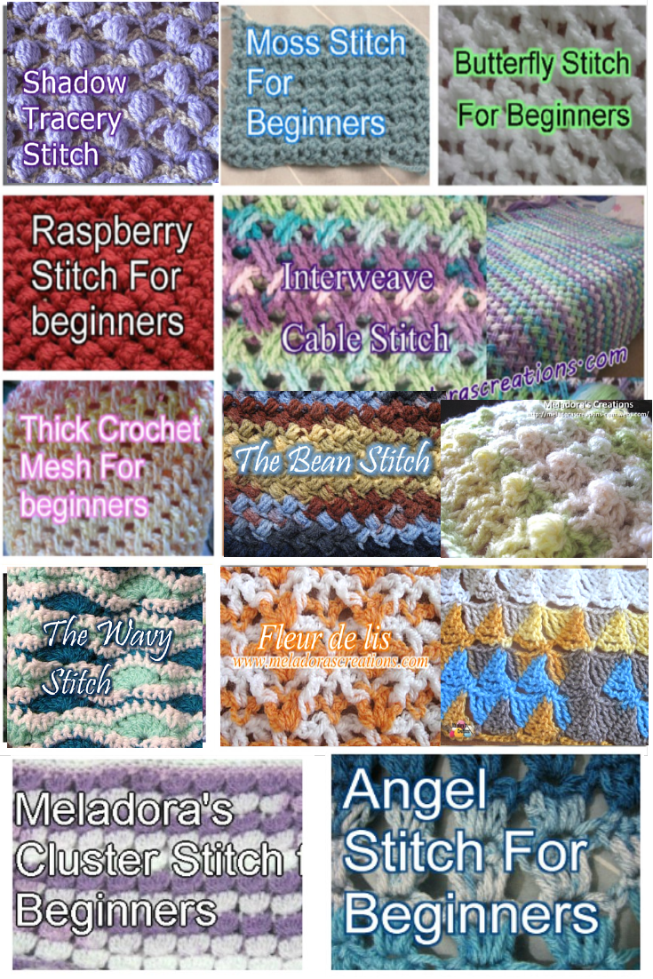 Looking for a new stitch for your next project? Take a look at some of these!