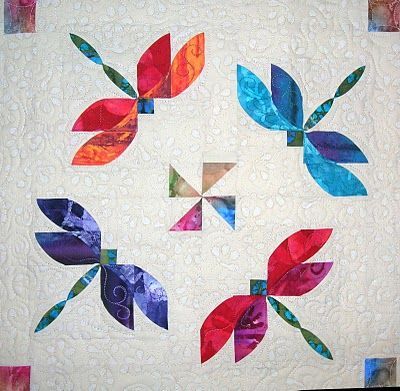 Maybe one day…when I get better…I can attempt a dragonfly quilt like this.