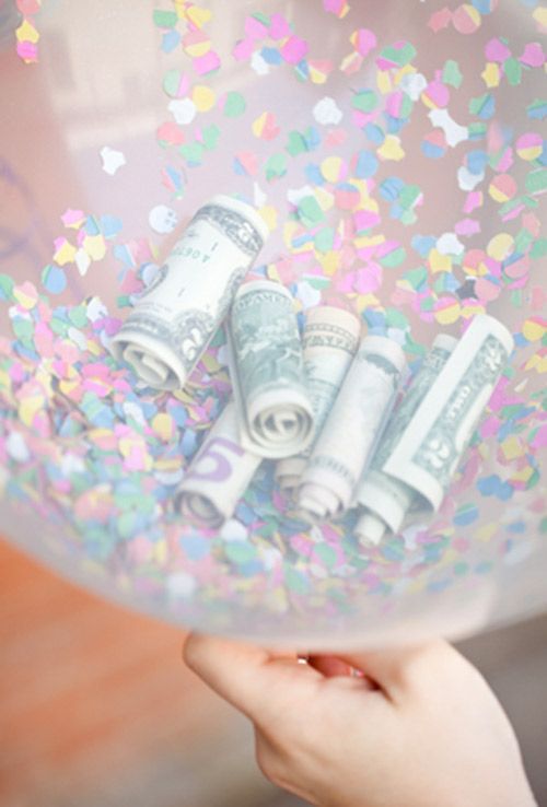 money balloon How To Give Money in Style 10 Creative Ways to Give Cash party ideas fun gift ideas fun art and crafts