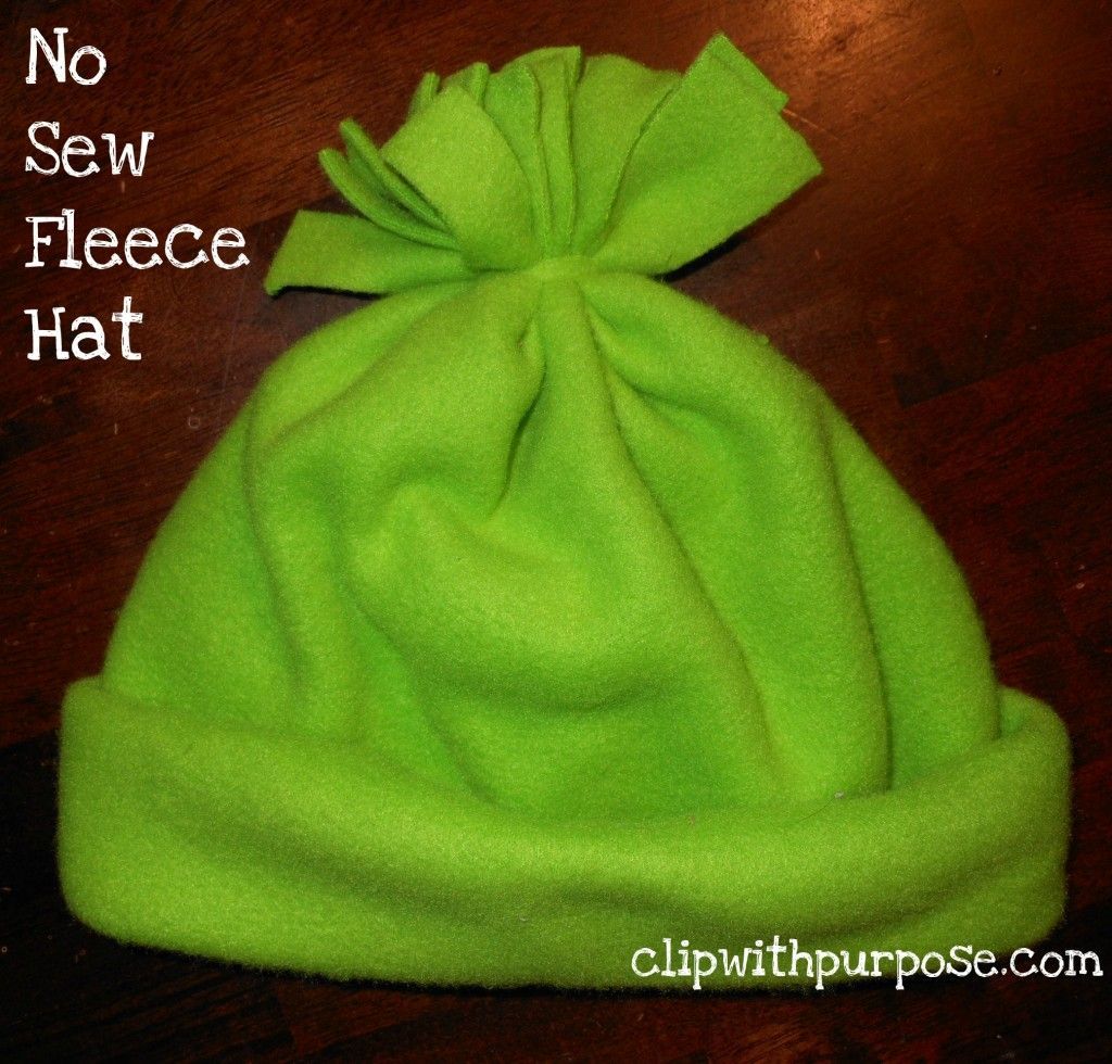 No Sew Fleece Hat is an easy addition to an Operation Christmas Child Shoebox