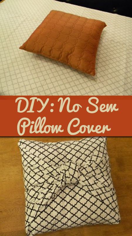 No sew pillow cover. This looks great. Now all I need to figure out is how to make the square knot. :)