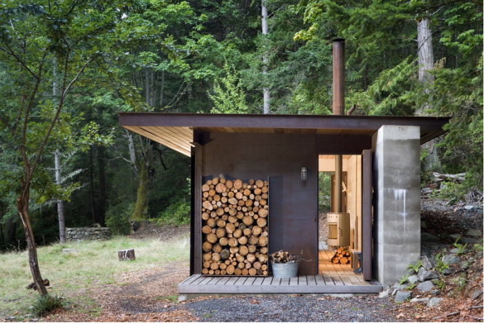 On Salt Spring Island in British Columbia lies a tiny one-room cabin, a finely detailed retreat from Seattle-based Olson Kundig