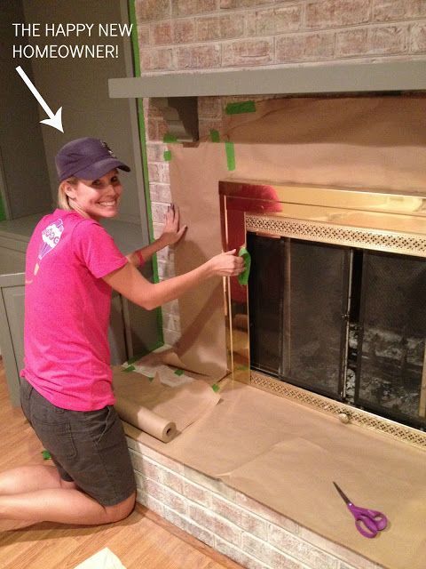 painting your fireplace and how to paint brass mantal
