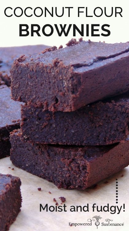 Paleo Coconut Flour Brownies – Dense and fudgy!